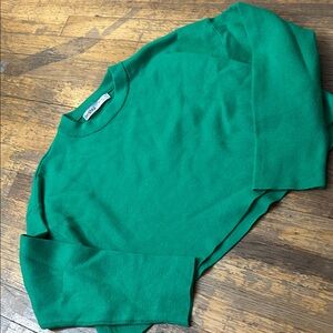 Bershka Vibrant Green Knit Top